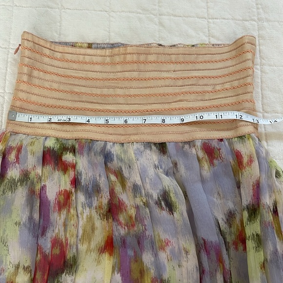 Silk Strapless Elizabeth and James Tulip Hem Dress - Picture 11 of 11